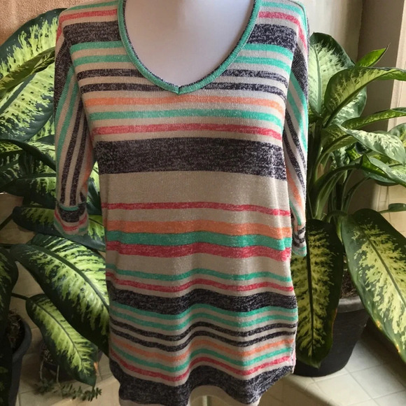 Rue21 Tops - Rue 21 striped hi-low top